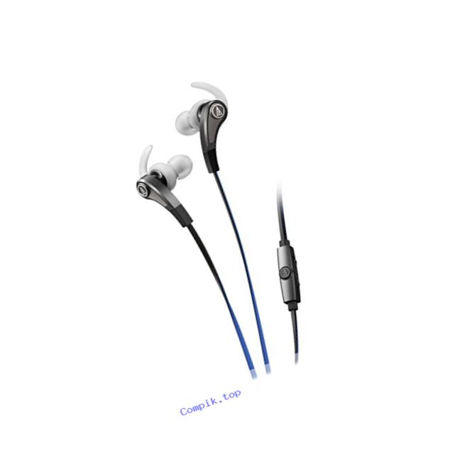 Audio Technica Sonic Fuel ATH-CKX9iS In-ear Headphones with In-line Mic & Control, Silver