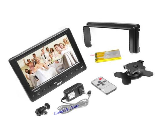Pyle PLCMHD70 7-Inch HD Video On-Camera Field Monitor, HDMI, YPbPr, AV, Audio Inputs for Digital Cameras, Video and DSLR Cameras (Black)