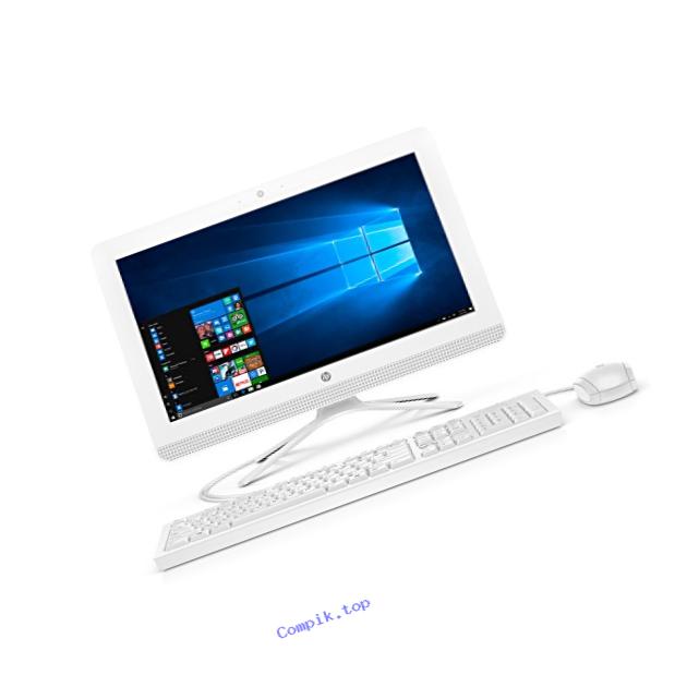 HP 19-inch All-in-One Computer, Intel Celeron J3355, 4GB RAM, 1TB hard drive, Windows 10 (20-c210, White)