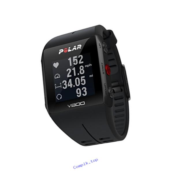 Polar V800 GPS Sports Watch with Heart Rate Monitor, Black