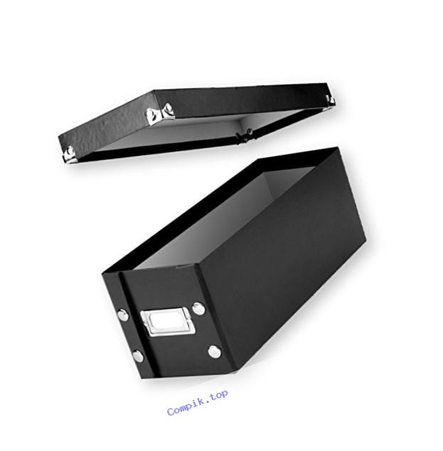 Snap-N-Store CD Storage Boxes, Set of 2 Boxes, Black (SNS01617)