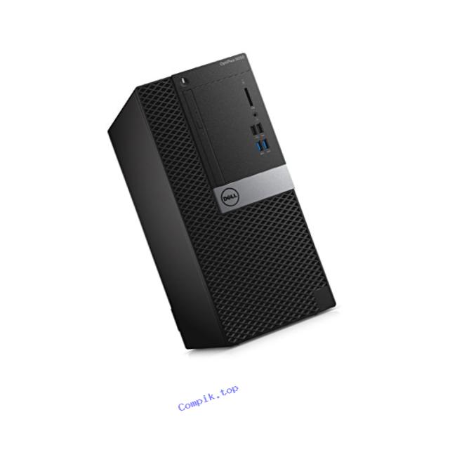 Dell 7WJ72 OptiPlex 5050 Mini Tower Desktop with Intel Core i7-7700, 8GB RAM, 1TB HDD, Black