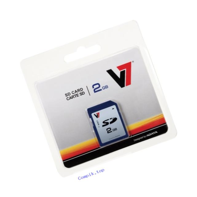 V7 VASD2GR-1N 2GB Secure Digital SD Card - Store / transportphotos, video and data