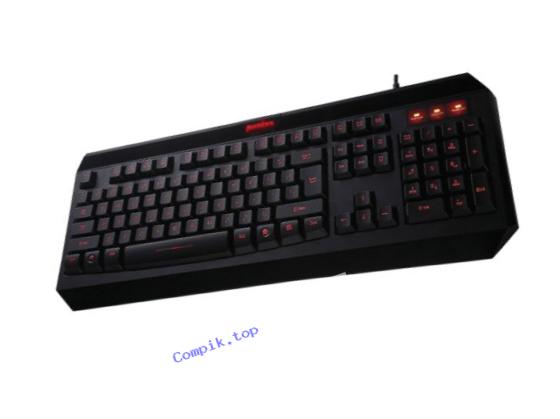 Perixx PX-1000 US, Backlit Gaming Keyboard - USB - Red/Blue/Purple Illuminated Keys  - Windows & Desktop Lock Keys - 40s/60s/80s Fast Input Selection - Piano Black