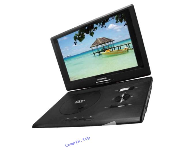 Sylvania 13.3-Inch Swivel Screen Portable DVD Player (SDVD1332) with USB/SD Card Reader